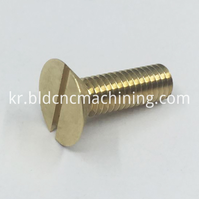 황동 볼트 가공 machining brass bolt